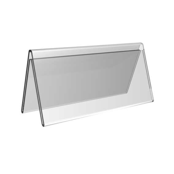 Europel Schilderhalter 350082 | Transparentes Acryl Tischnamensschild