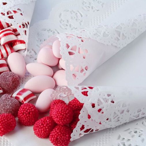 Hygostar Tortenspitzen 34331 | Runde lebensmittelechte Dessertdeckchen