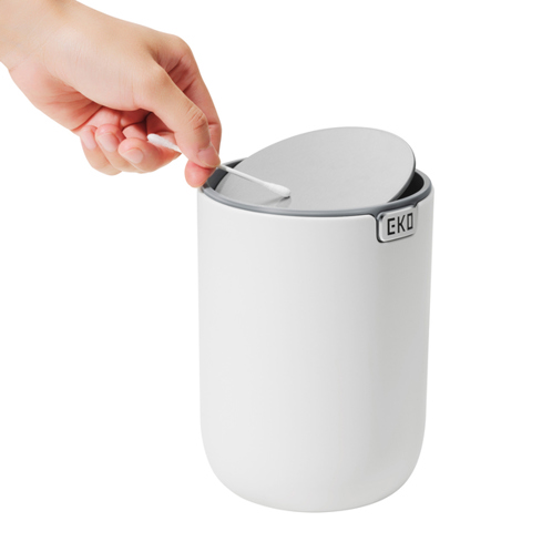 EKO Fandy 2 VB 920622 | Weißer 2,2 Liter Tischeimer