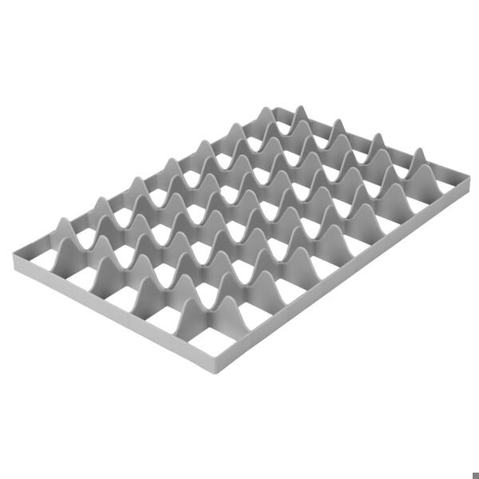 Alpha Paletten & Boxen Fachwerkeinsatz für Gläserkiste 3184-GR | 5x8 Speisentransportbehälter