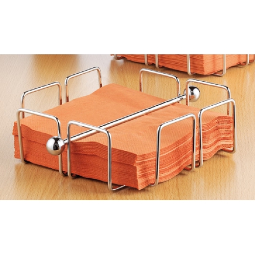 caterado WIRE 400-1291 | Quadratischer verchromter Serviettenhalter