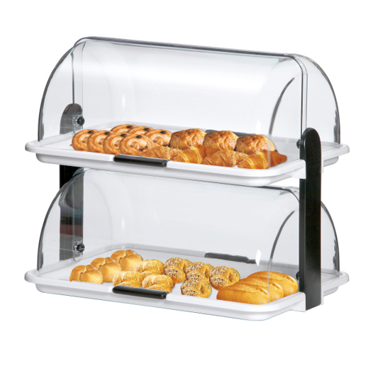Bartscher Doppel Buffetvitrine A500405 | Beidseitig bedienbare Buffetvitrine